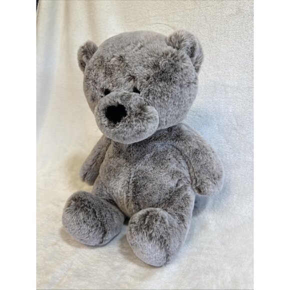Animal Adventure 2022 Frosted Stuffed Plush Teddy Bear Soft Brown Gray 13" - Picture 3 of 7